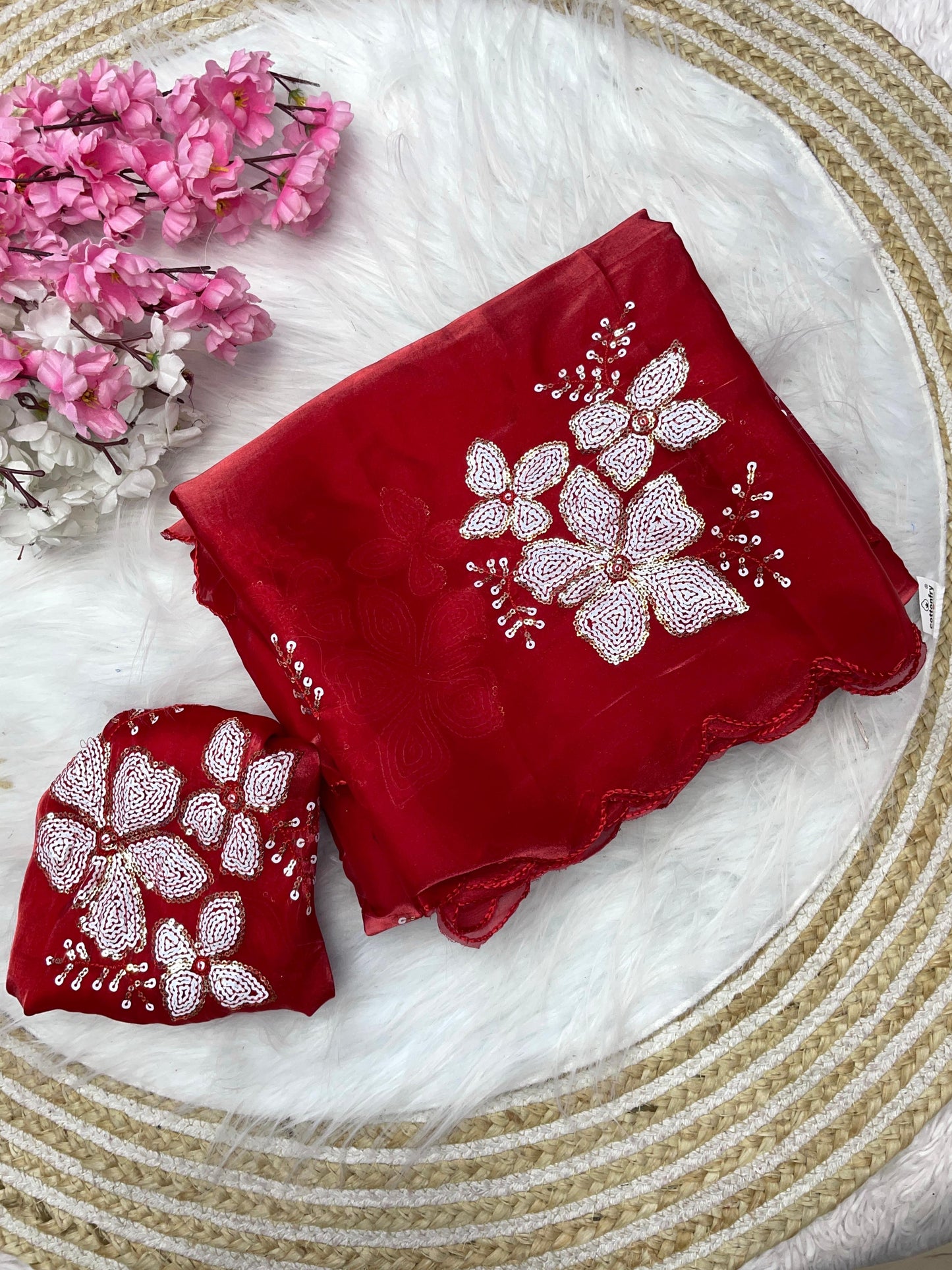 Jimmy choo saree with beautiful embroidery