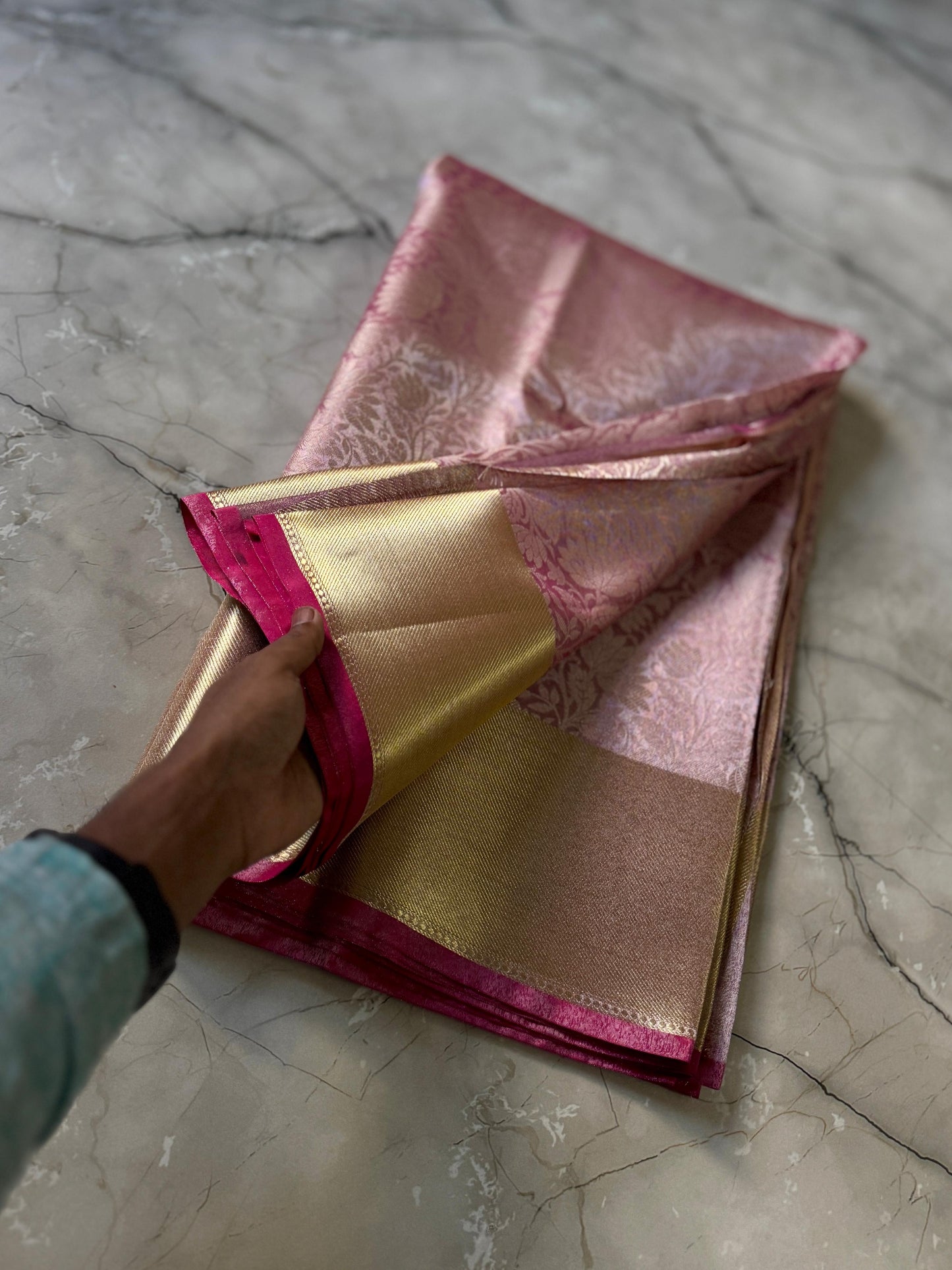 Semi Banarasi Tissue silk saree