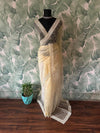 Pure tissue silk saree with pearl sequins handwork