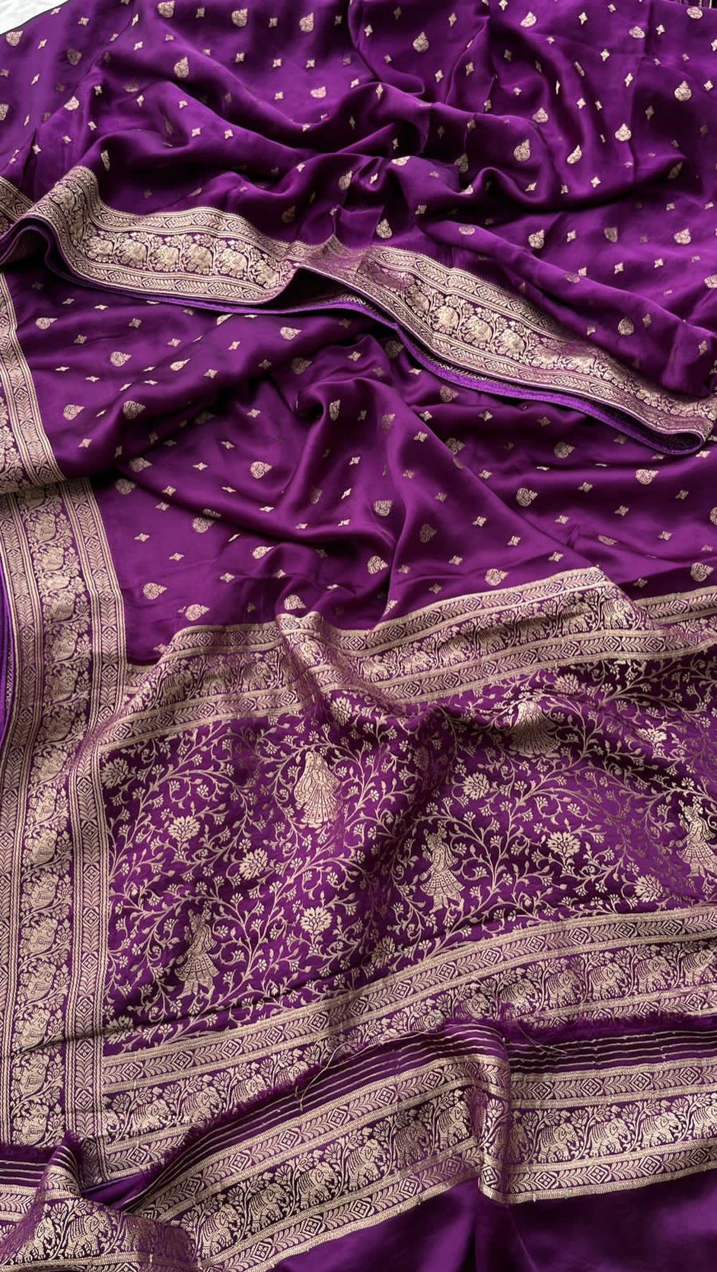 Pure Banarasi Satin silk
