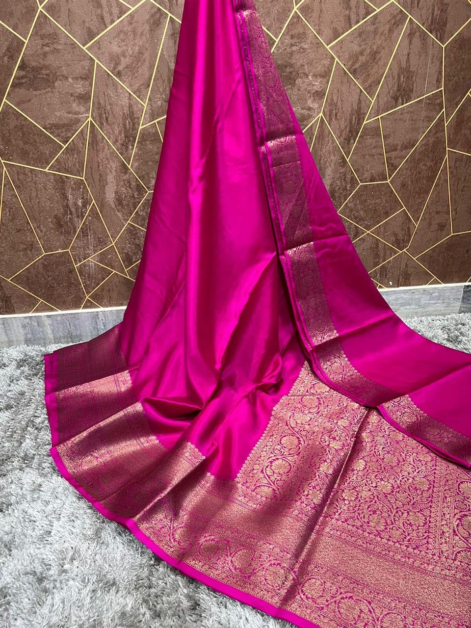 Soft Banarasi warm silk saree