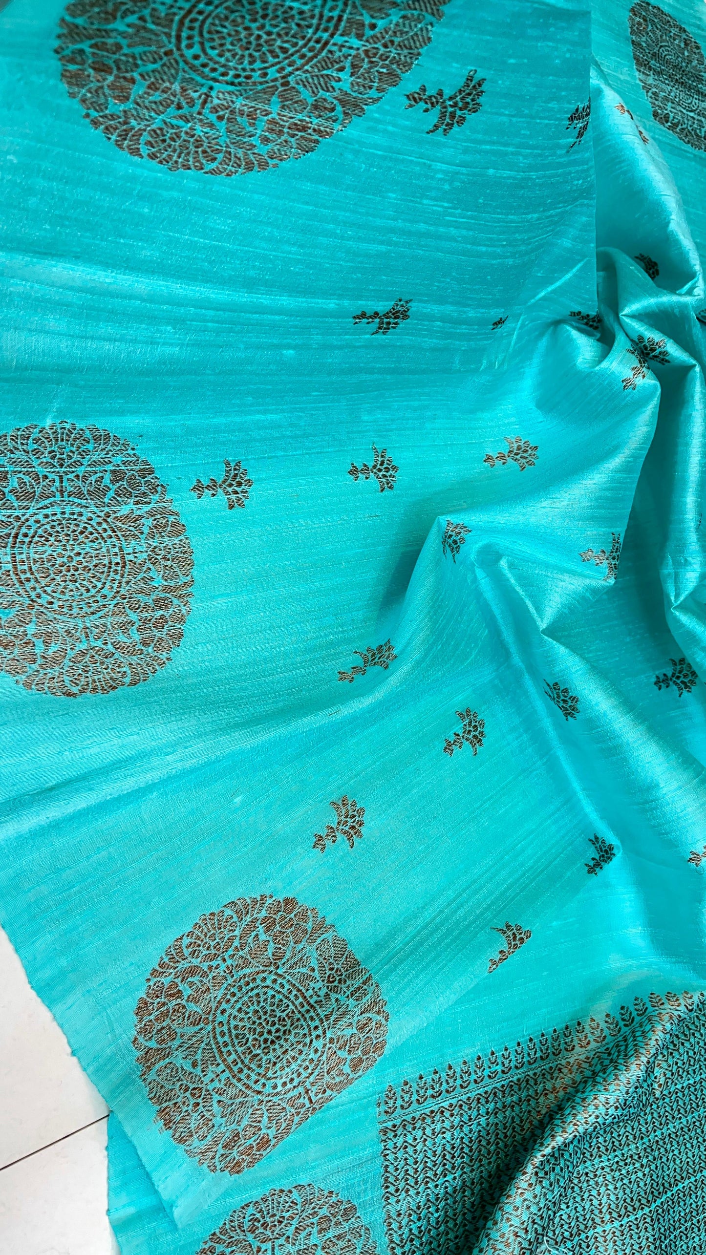 Raw Silk Saree with Banarasi weaves
