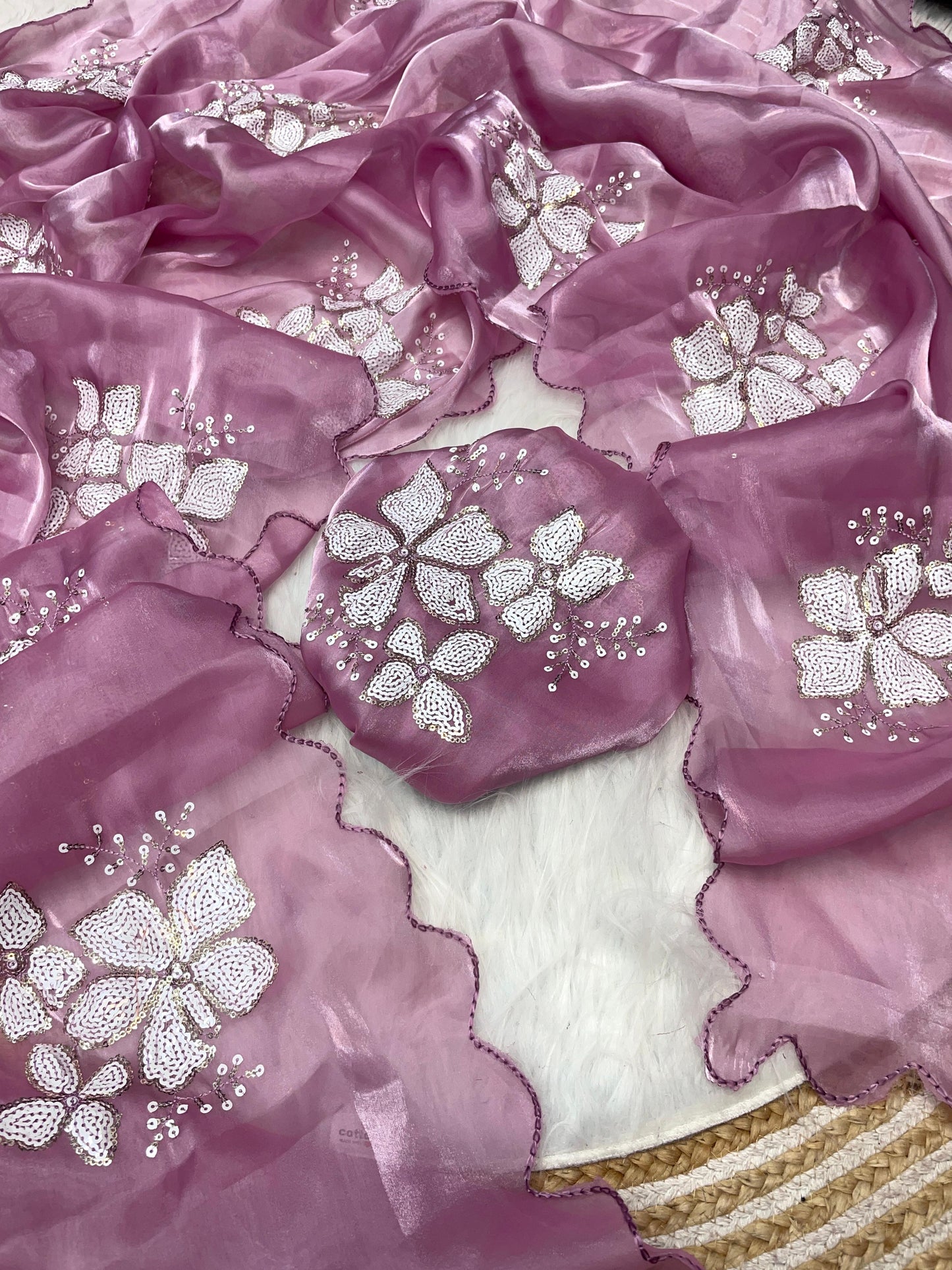 Jimmy choo saree with beautiful embroidery