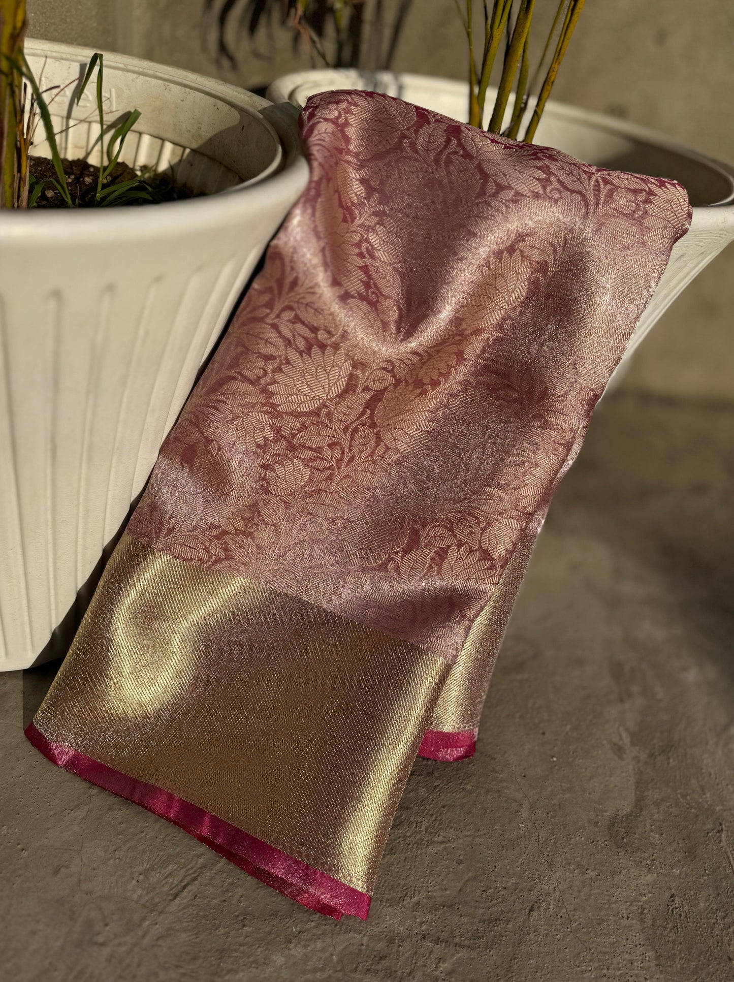 Semi Banarasi Tissue silk saree