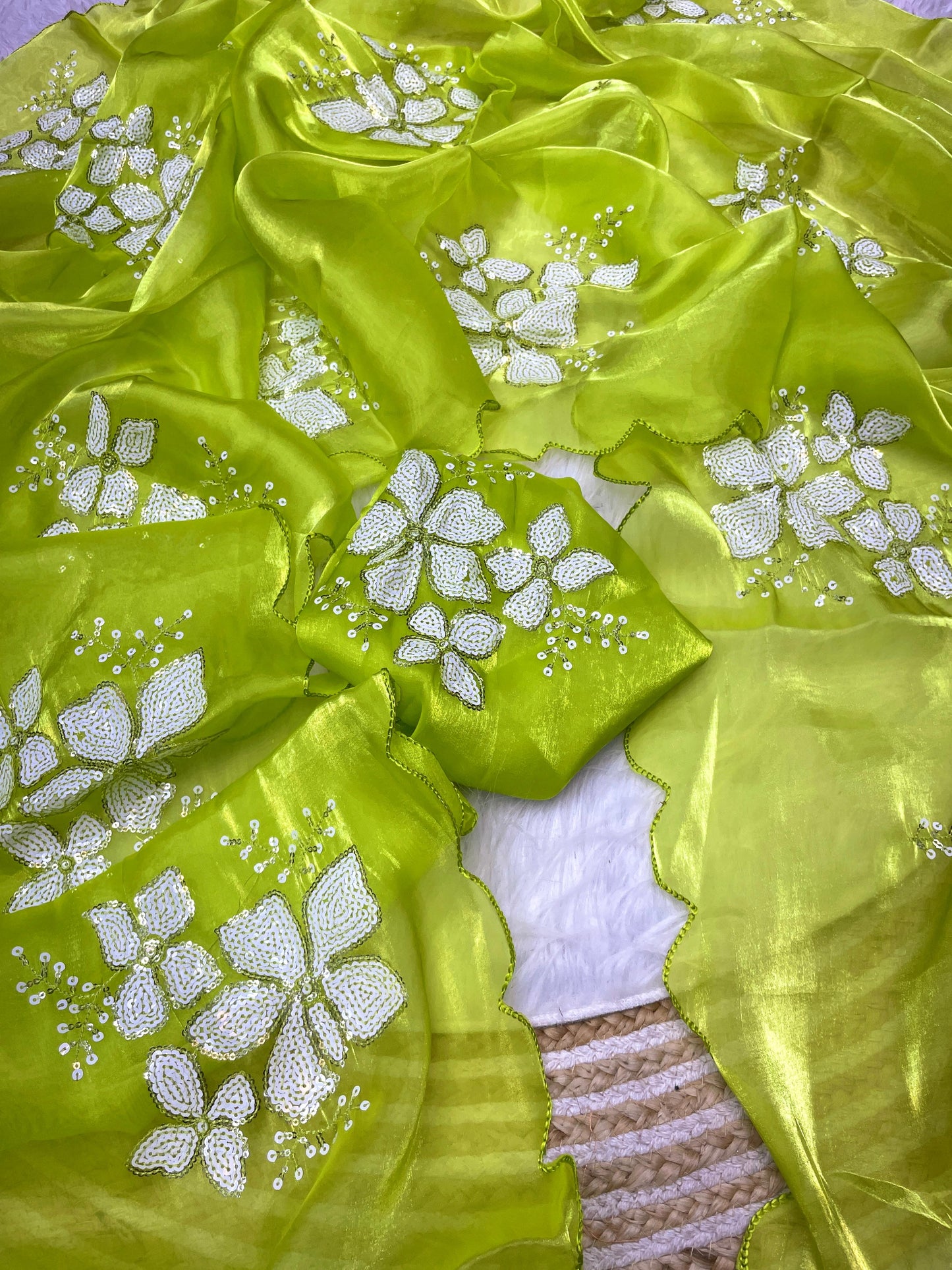 Jimmy choo saree with beautiful embroidery