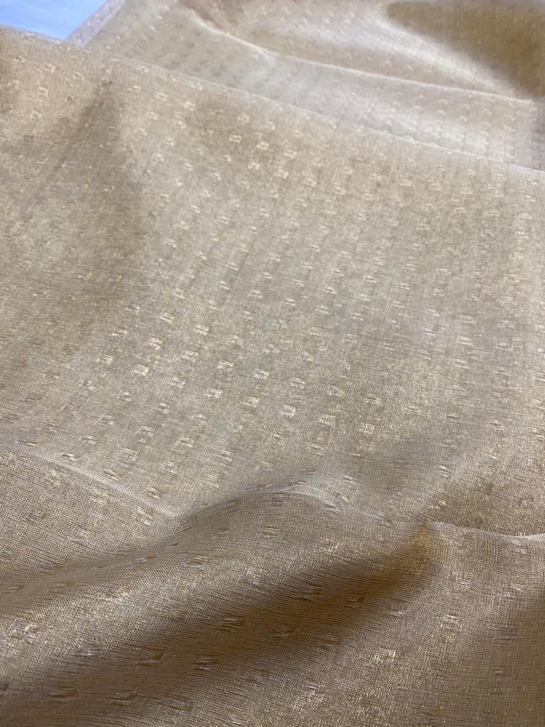 Pure Tissue tussar silk saree with uswa design