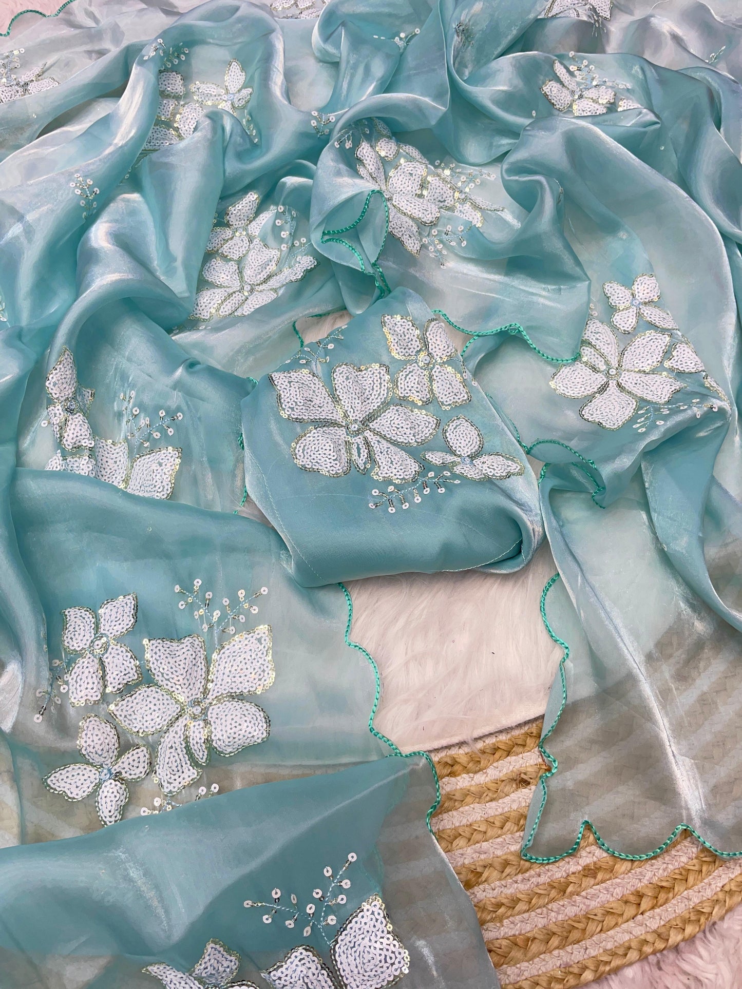 Jimmy choo saree with beautiful embroidery