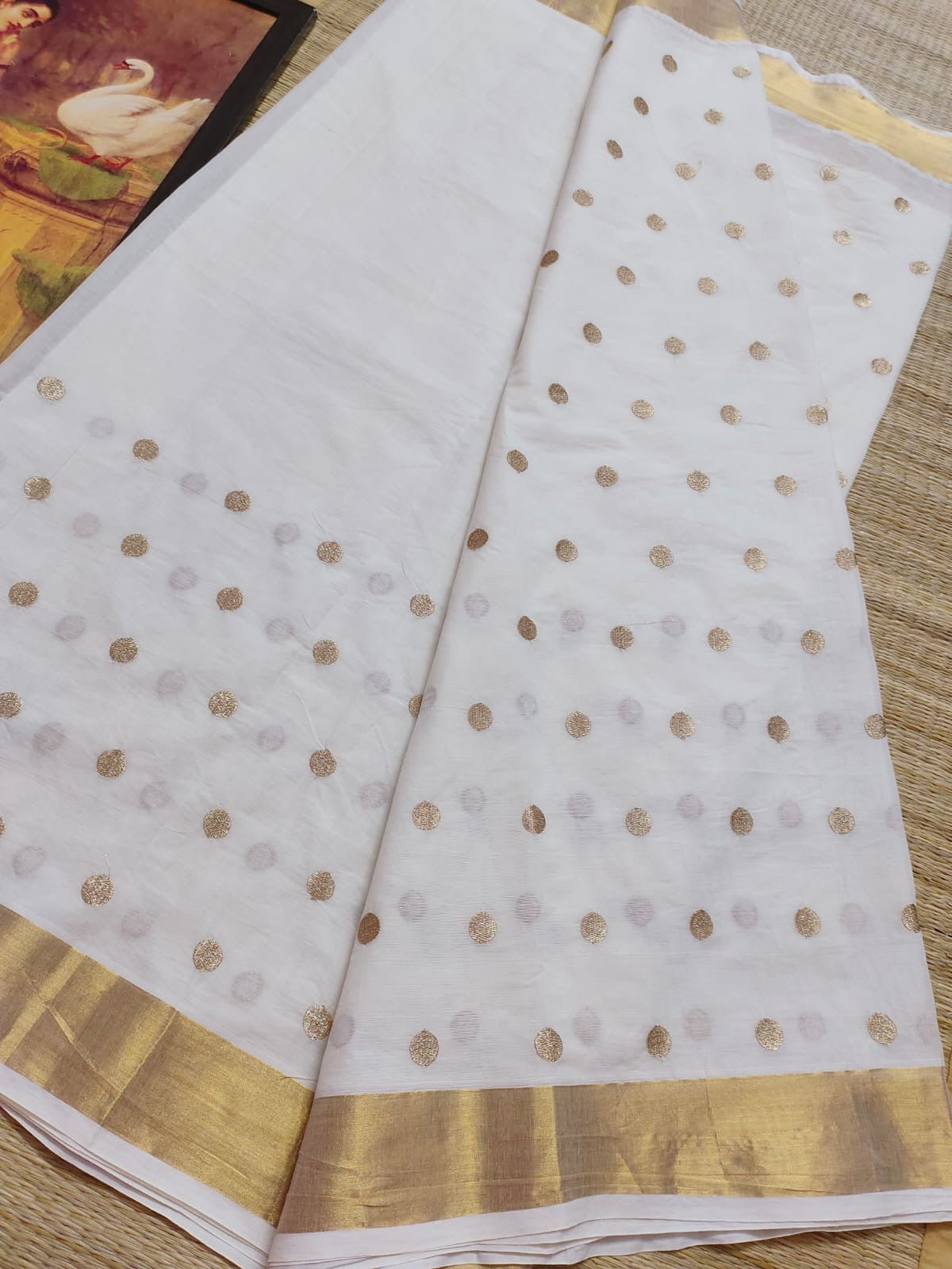 Kerala Cotton polka saree