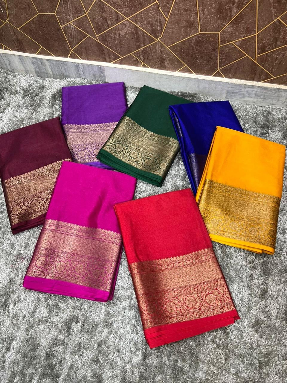 Soft Banarasi warm silk saree