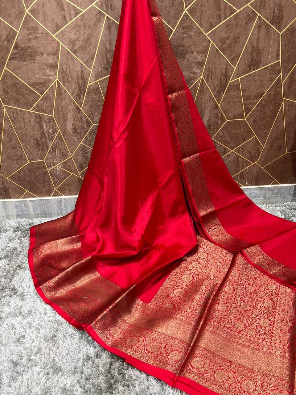 Soft Banarasi warm silk saree