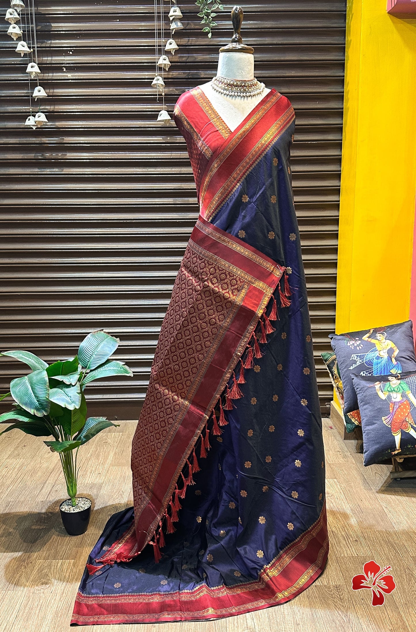 Premium kanchi semi silk saree