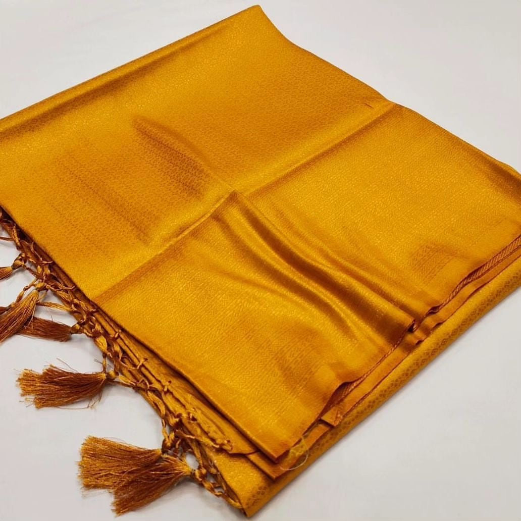 Soft kubera soft silk with copper zari