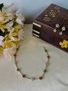 Minimal flower necklace - multi color