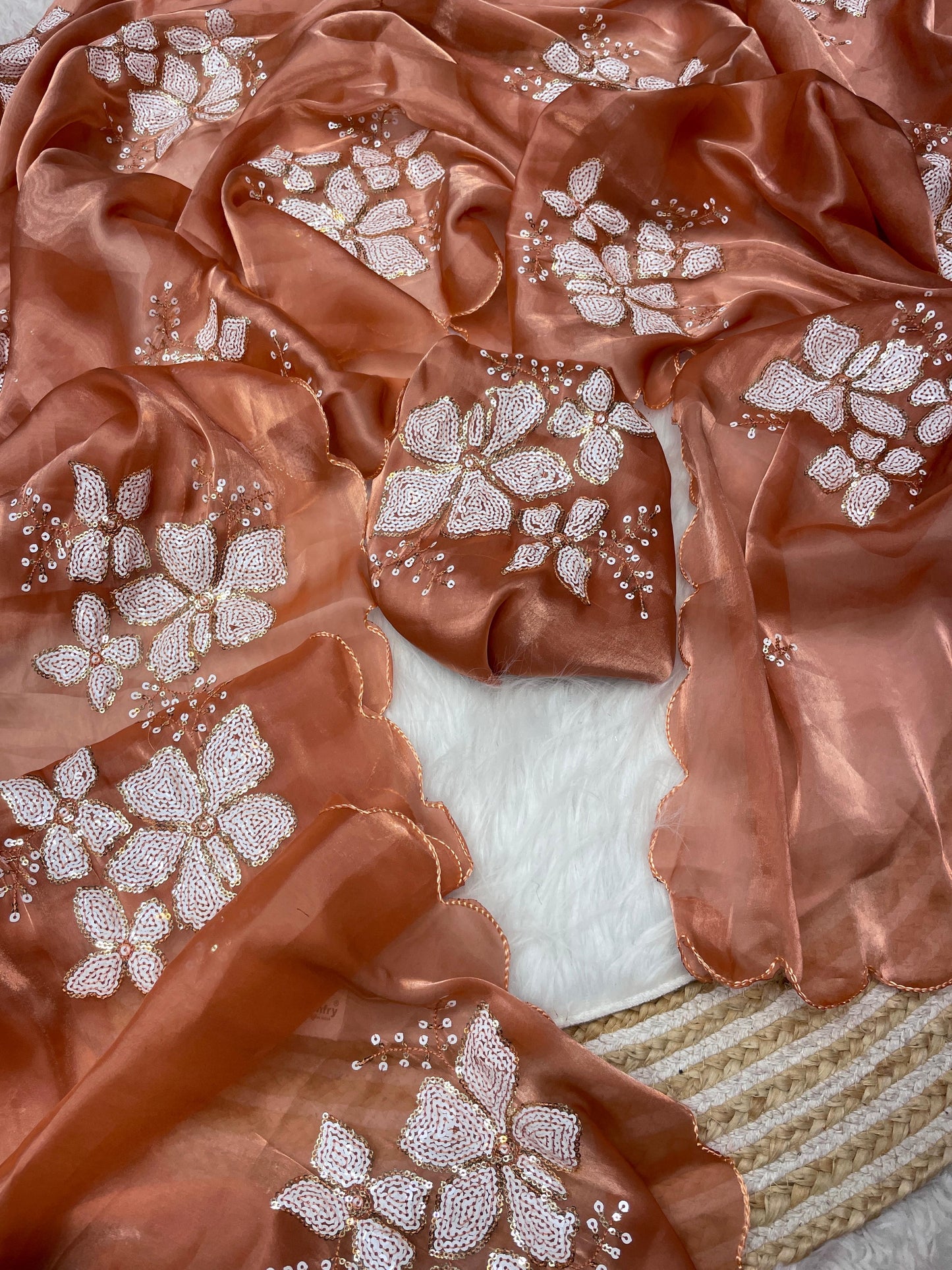 Jimmy choo saree with beautiful embroidery