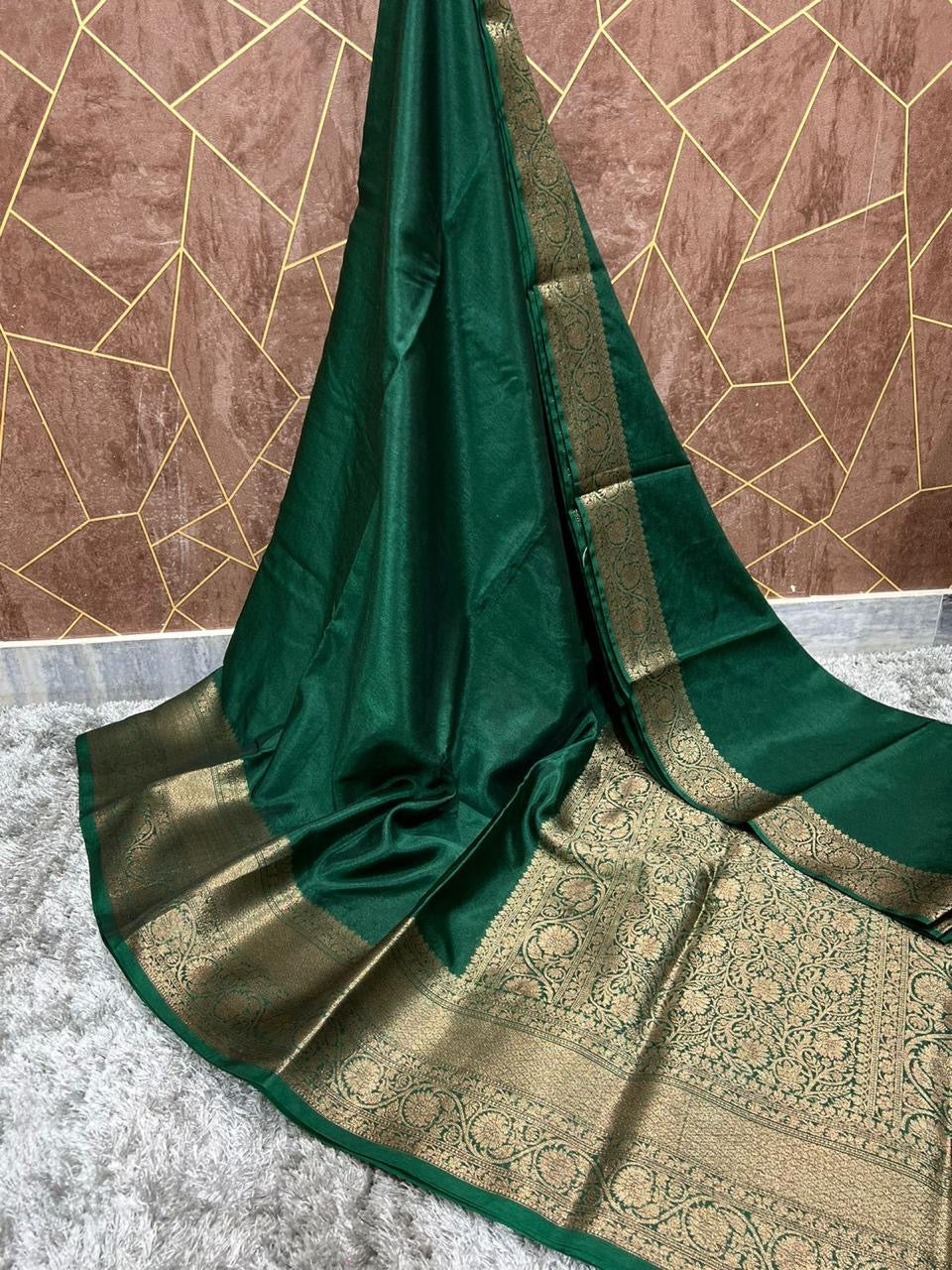 Soft Banarasi warm silk saree
