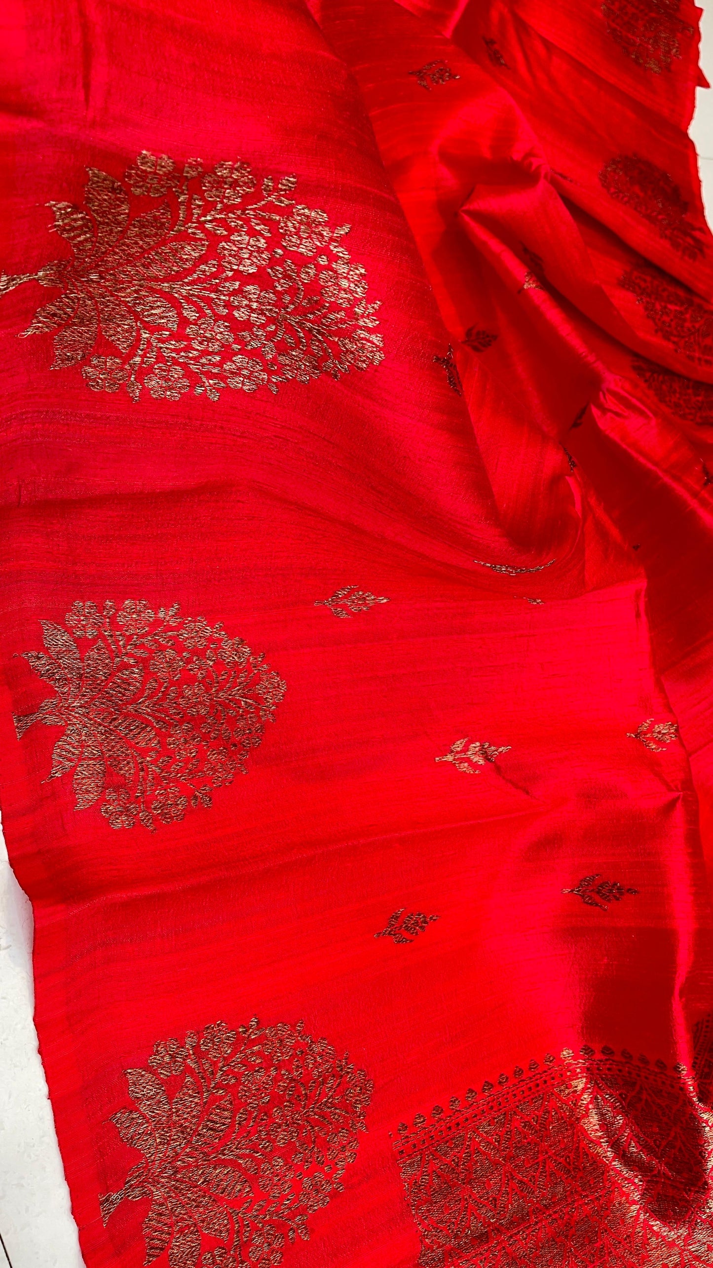Raw Silk Saree with Banarasi weaves