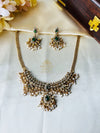 Mini Guttapusalu choker set - green