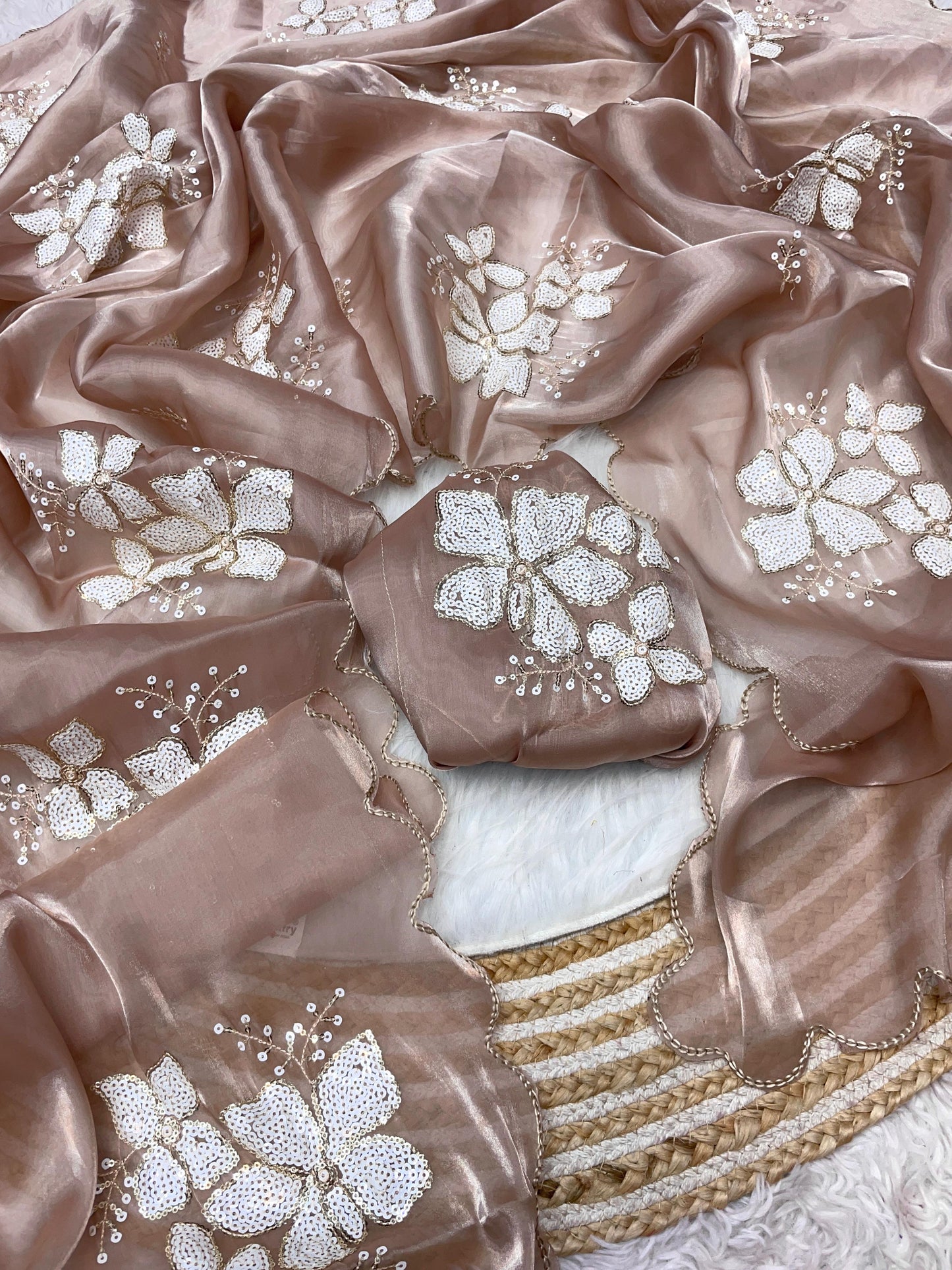 Jimmy choo saree with beautiful embroidery