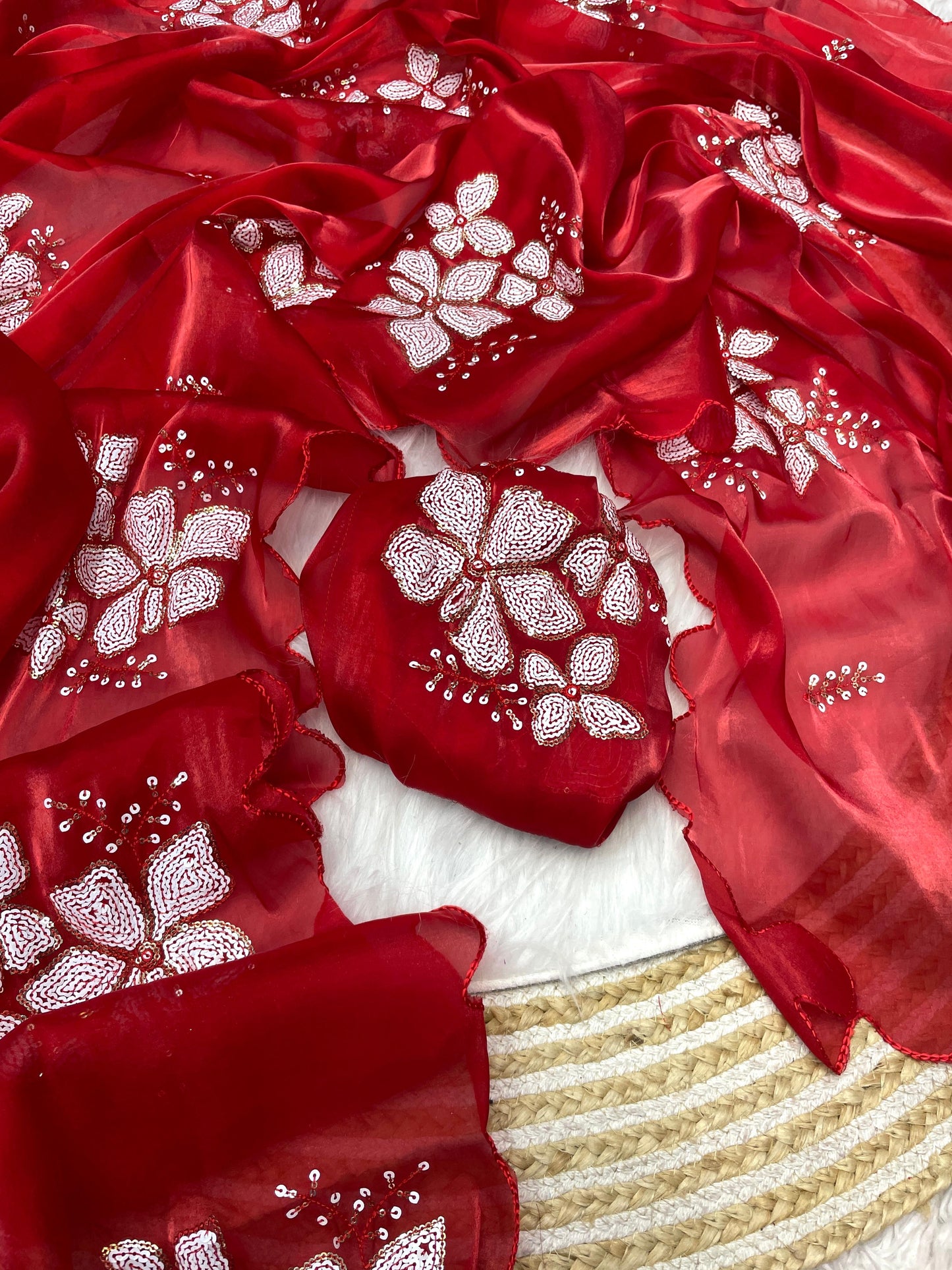 Jimmy choo saree with beautiful embroidery