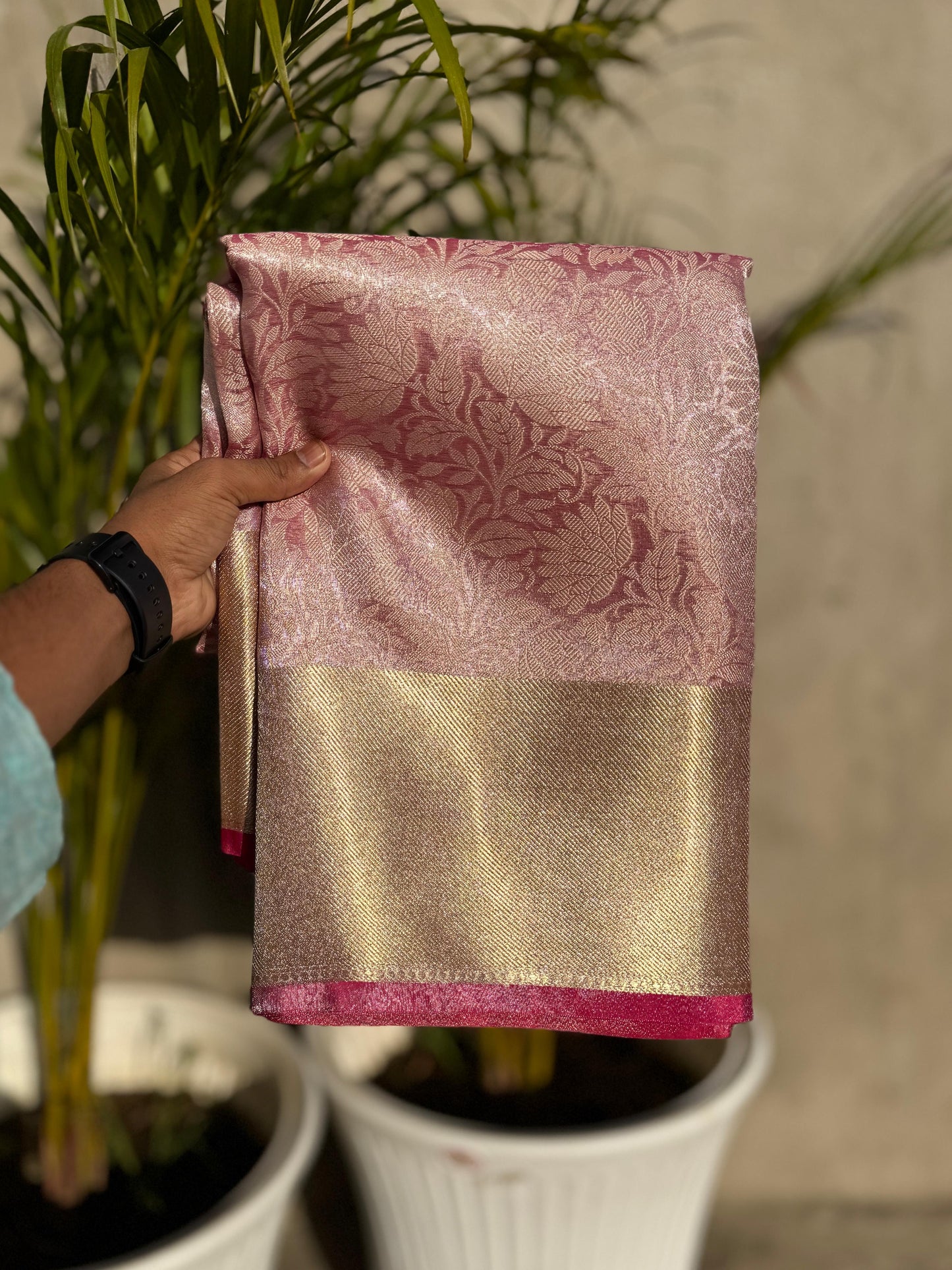 Semi Banarasi Tissue silk saree