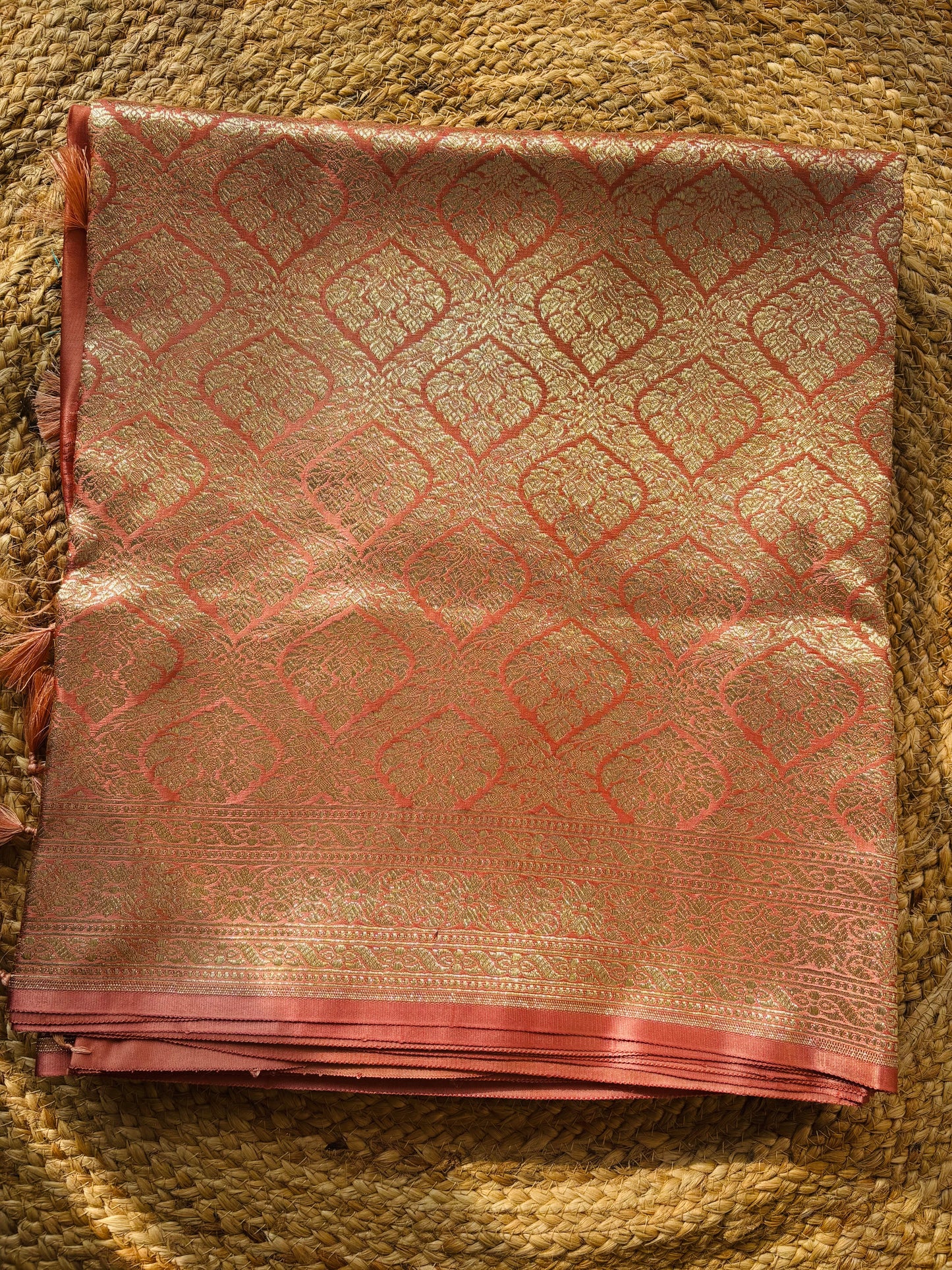 Banarasi katan brocade - peach