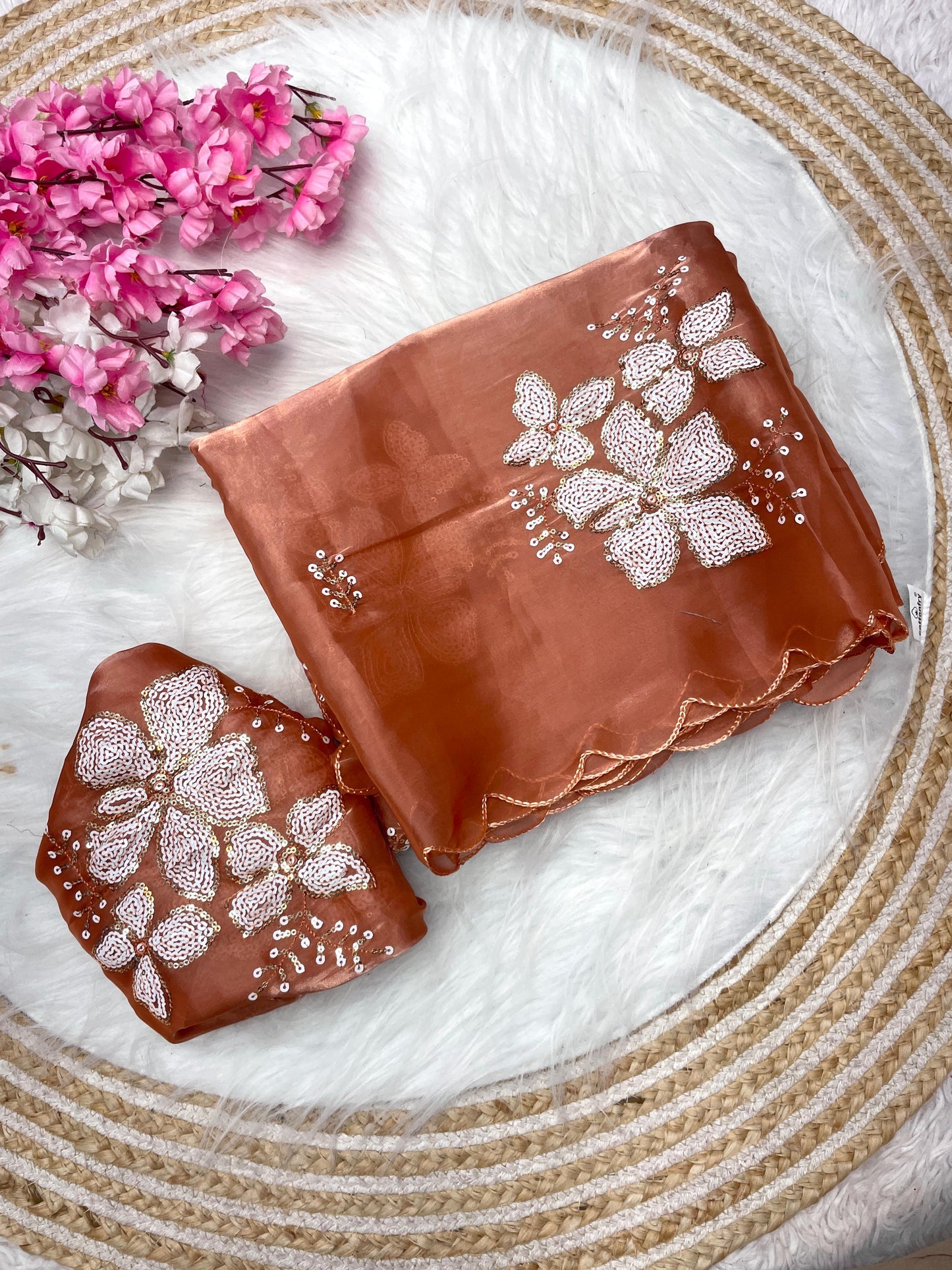 Jimmy choo saree with beautiful embroidery