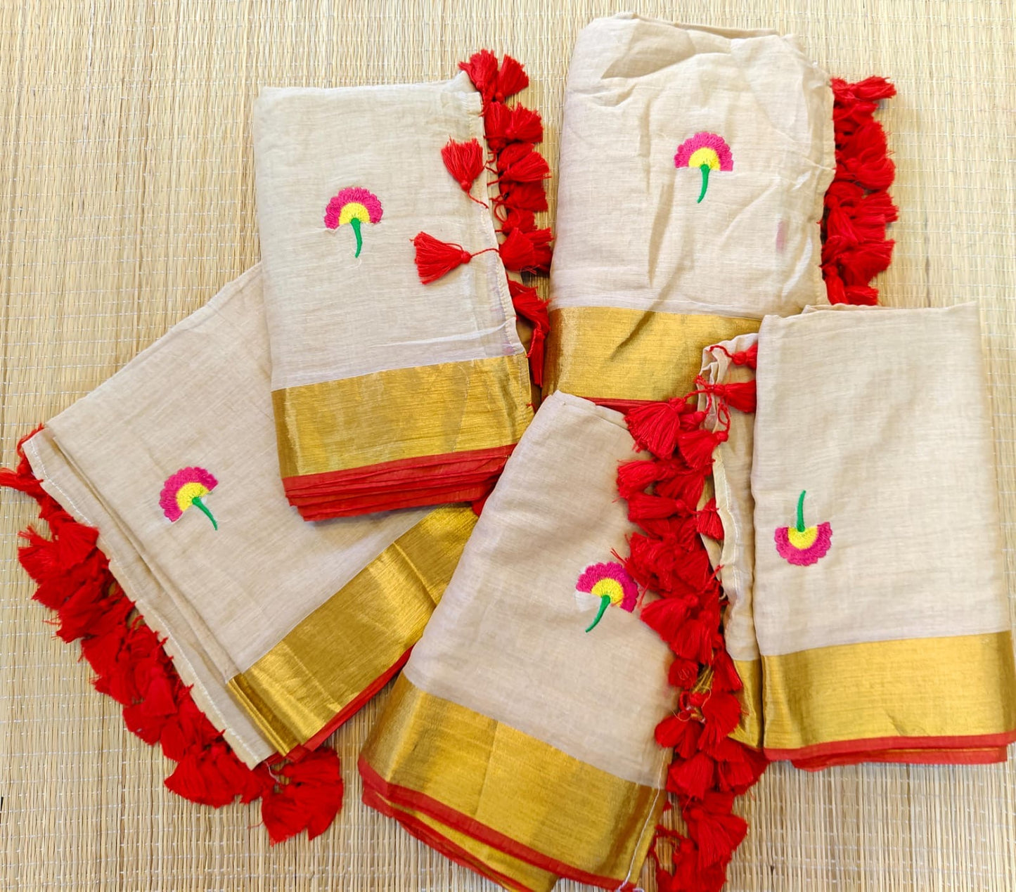 Soft mul cotton with embroidery