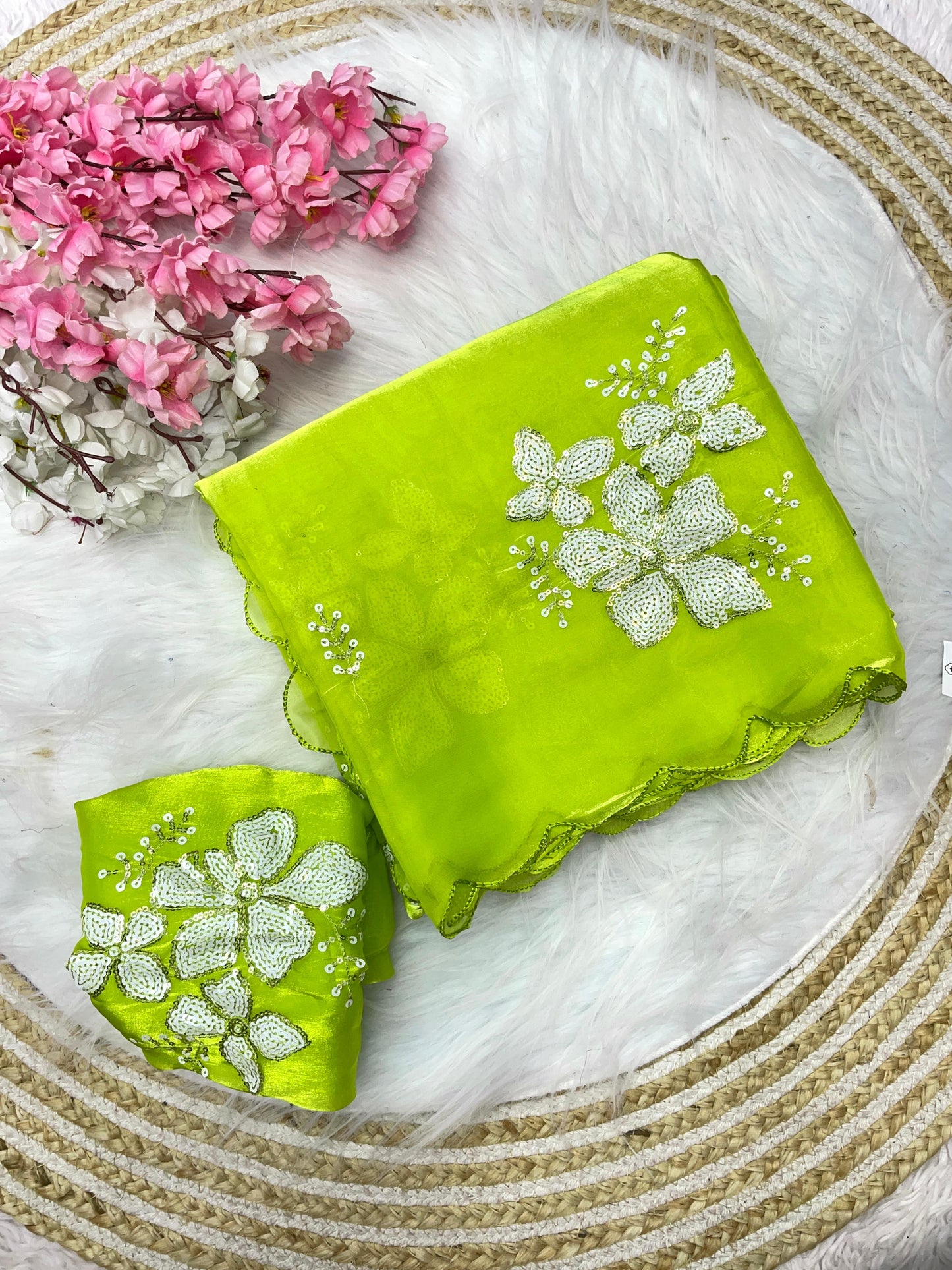 Jimmy choo saree with beautiful embroidery