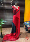 Semi gajji silk saree with running blouse