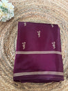 Beautiful semi gajji silk saree with beautiful floral butta weavings
