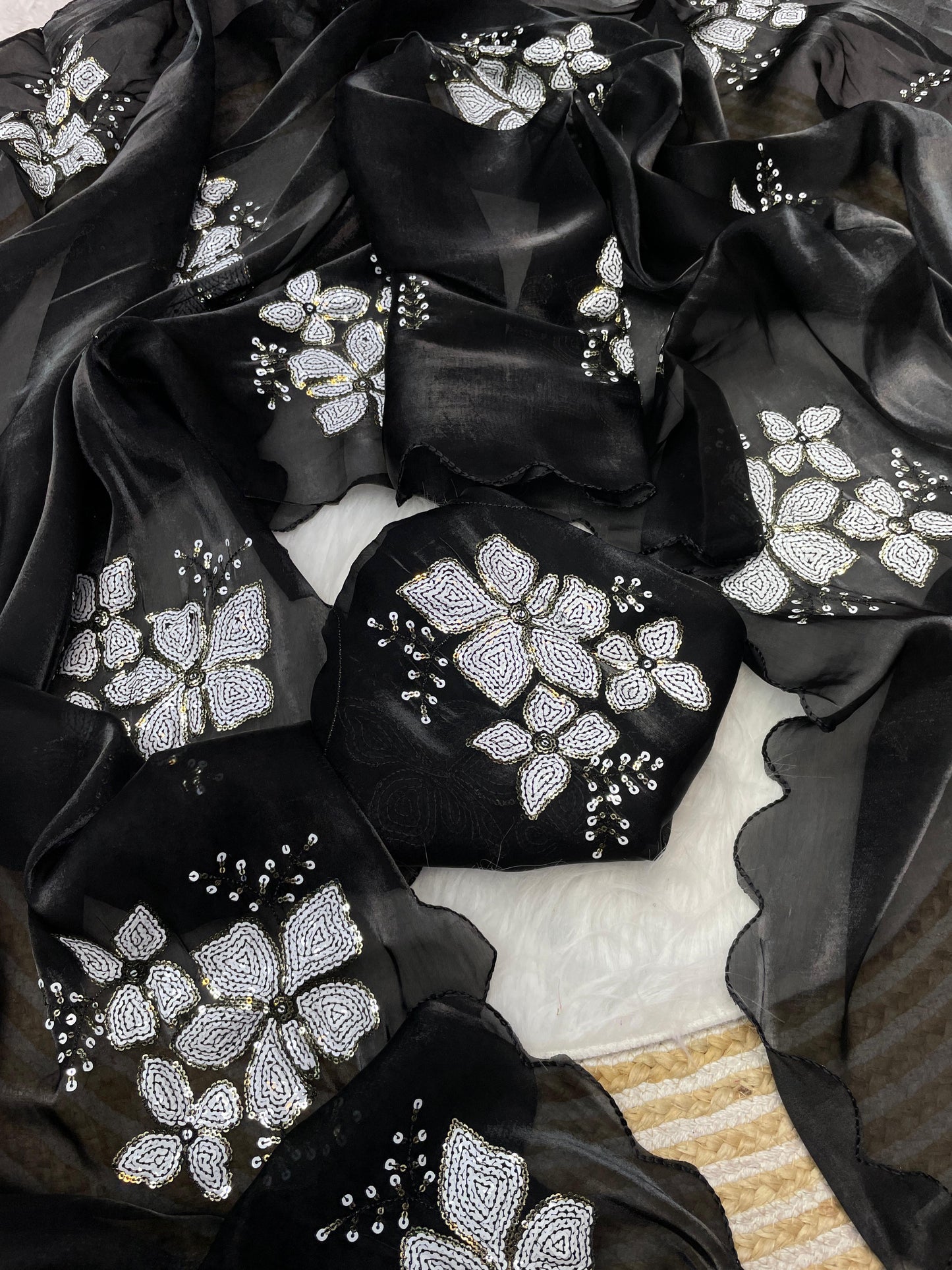 Jimmy choo saree with beautiful embroidery
