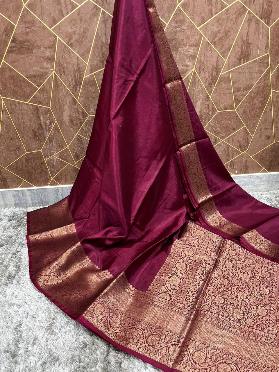 Soft Banarasi warm silk saree