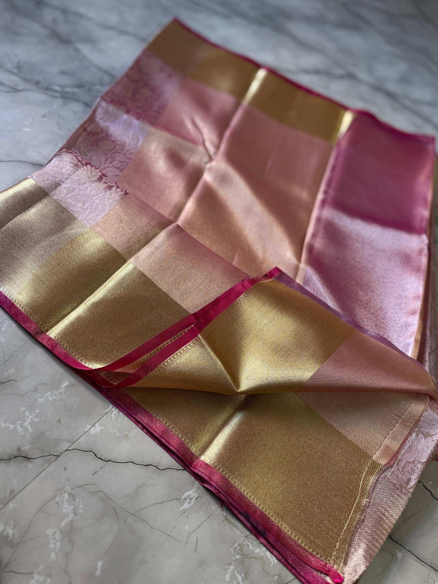 Semi Banarasi Tissue silk saree