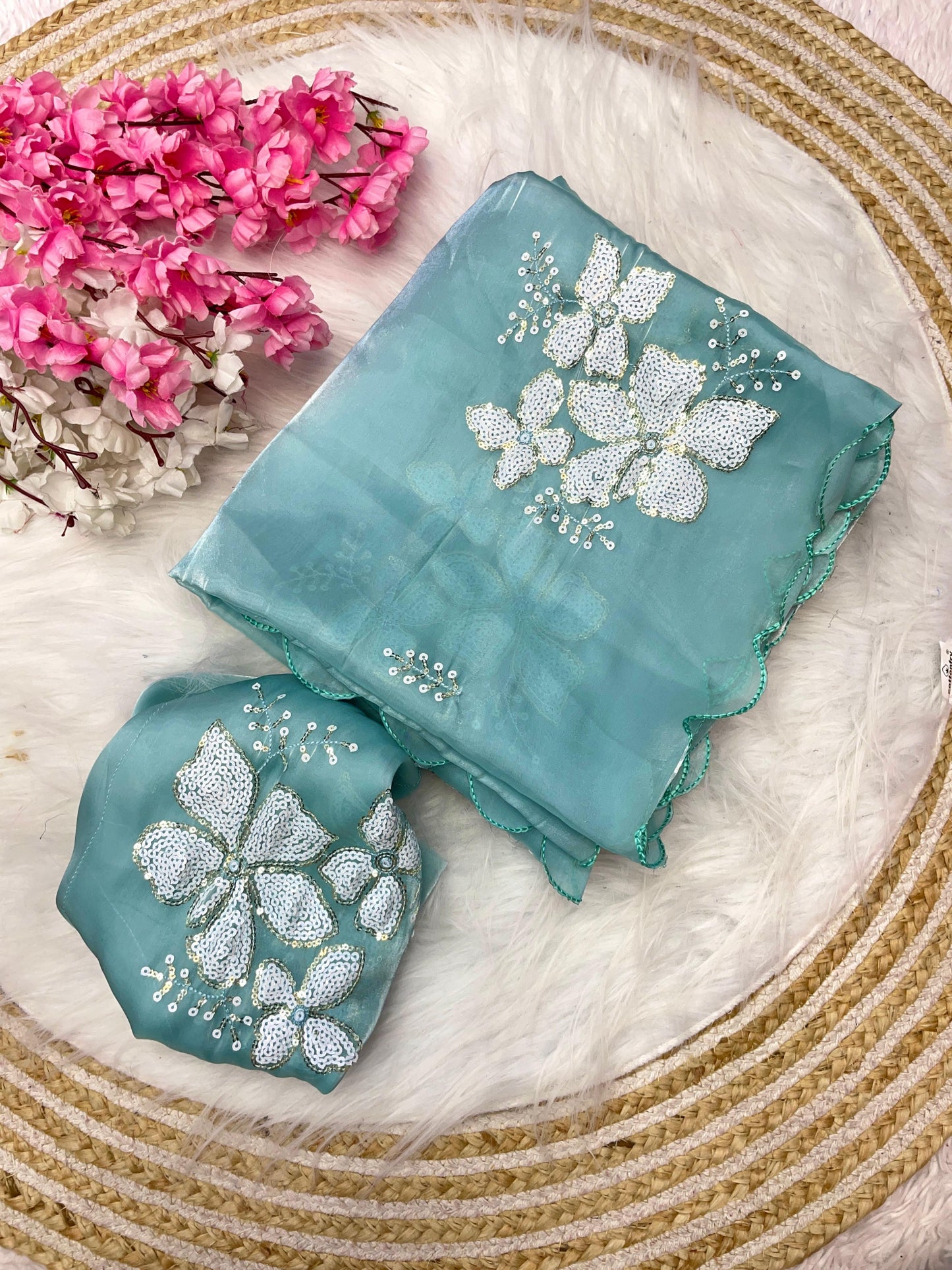 Jimmy choo saree with beautiful embroidery