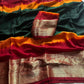 Beautiful mix cotton tie dye saree with multi colors