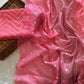 Beautiful kota doria saree with white buti weaving and scalloped border