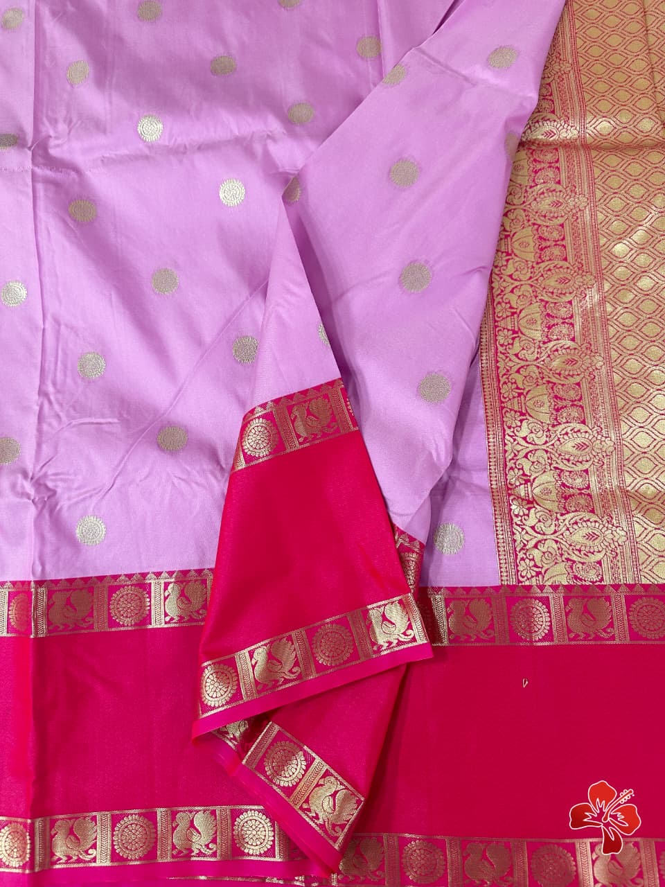 Soft semi silk saree - coin chakra