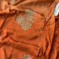 Pure munga silk ombré shaded saree with zardosi work
