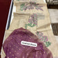Soft off white muga cotton saree with floral weavings