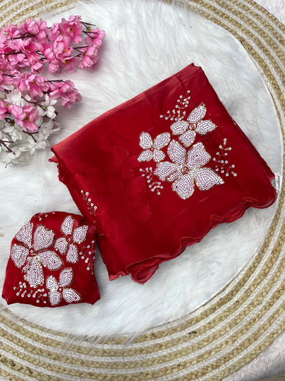Jimmy choo saree with beautiful embroidery