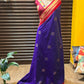 Soft semi silk saree - kolam
