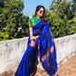 Beautiful Mangalagiri Silk cotton saree with zari checks