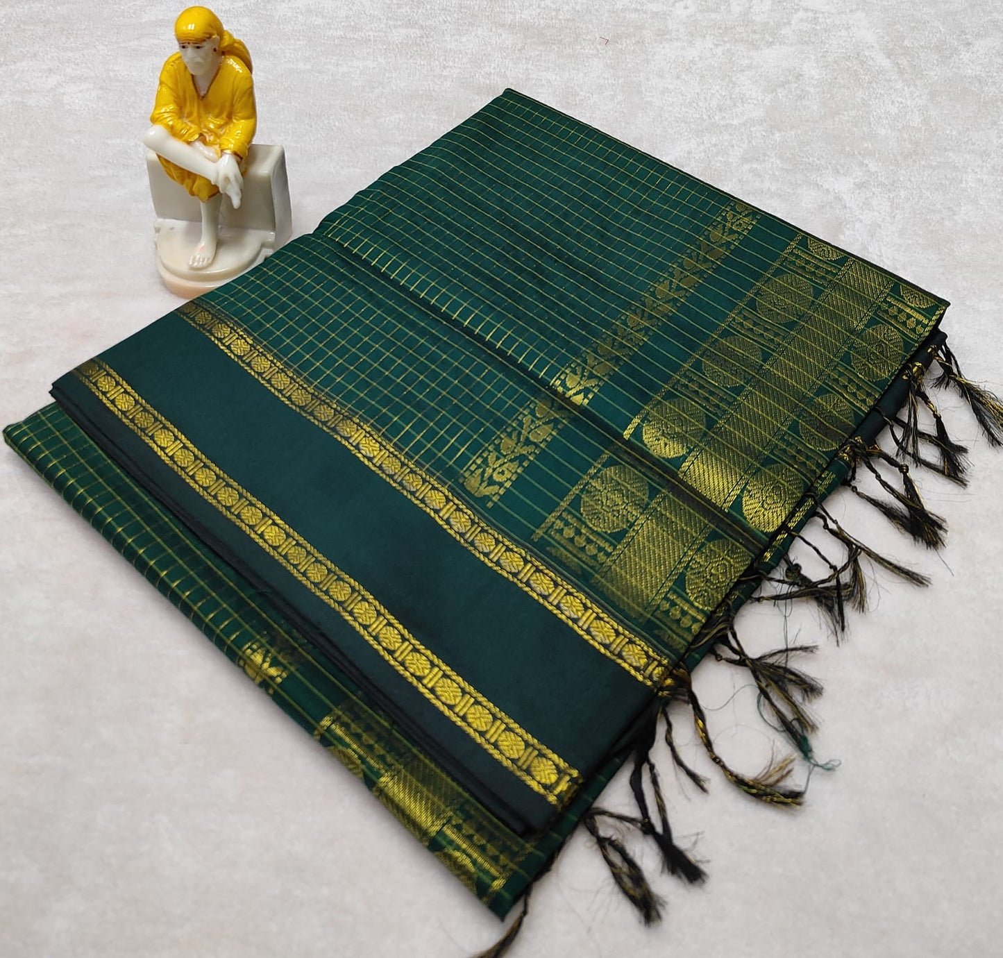 Arani silk cotton saree with checks