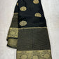 Pure chinon silk saree with daman work!