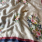 Soft georgette satin floral printed saree