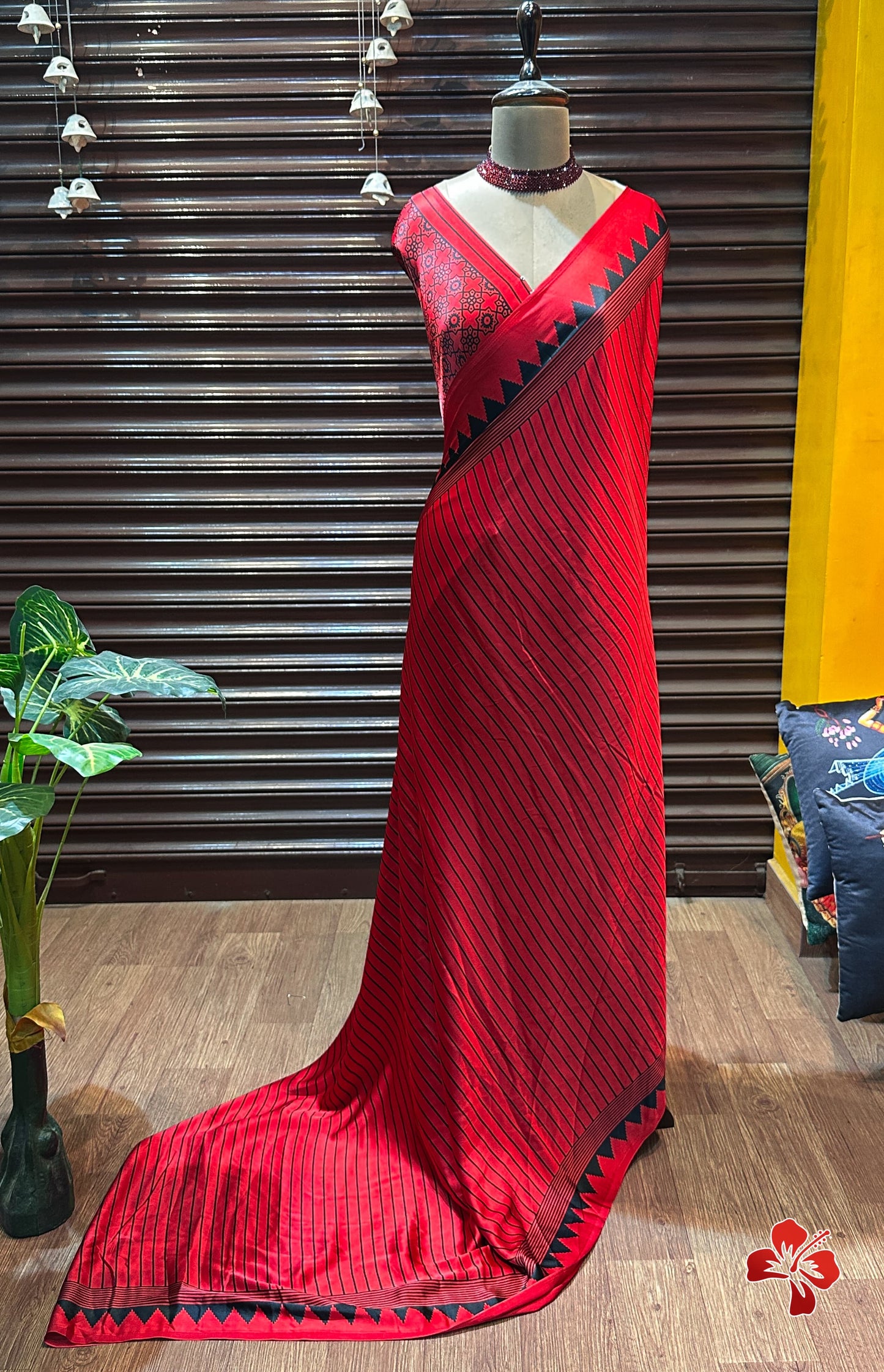 Semi gajji silk saree with running blouse