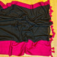 Pure mul cotton saree Black and Pink