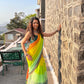 Soft and authentic Mul cotton saree - Multicolor
