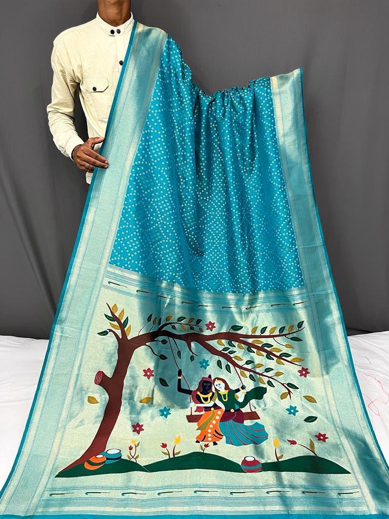 Nadira - soft paithani silk