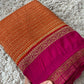 Beautiful khaddi georgette saree with intricate weavings!